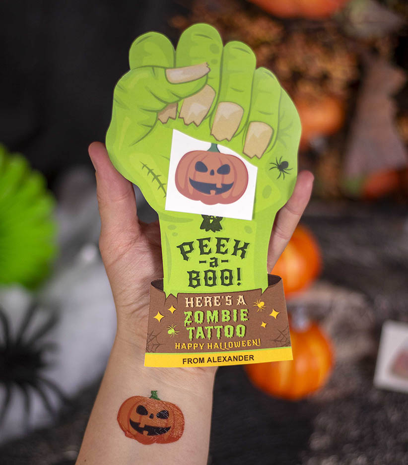 halloween classroom gift - zombie hand